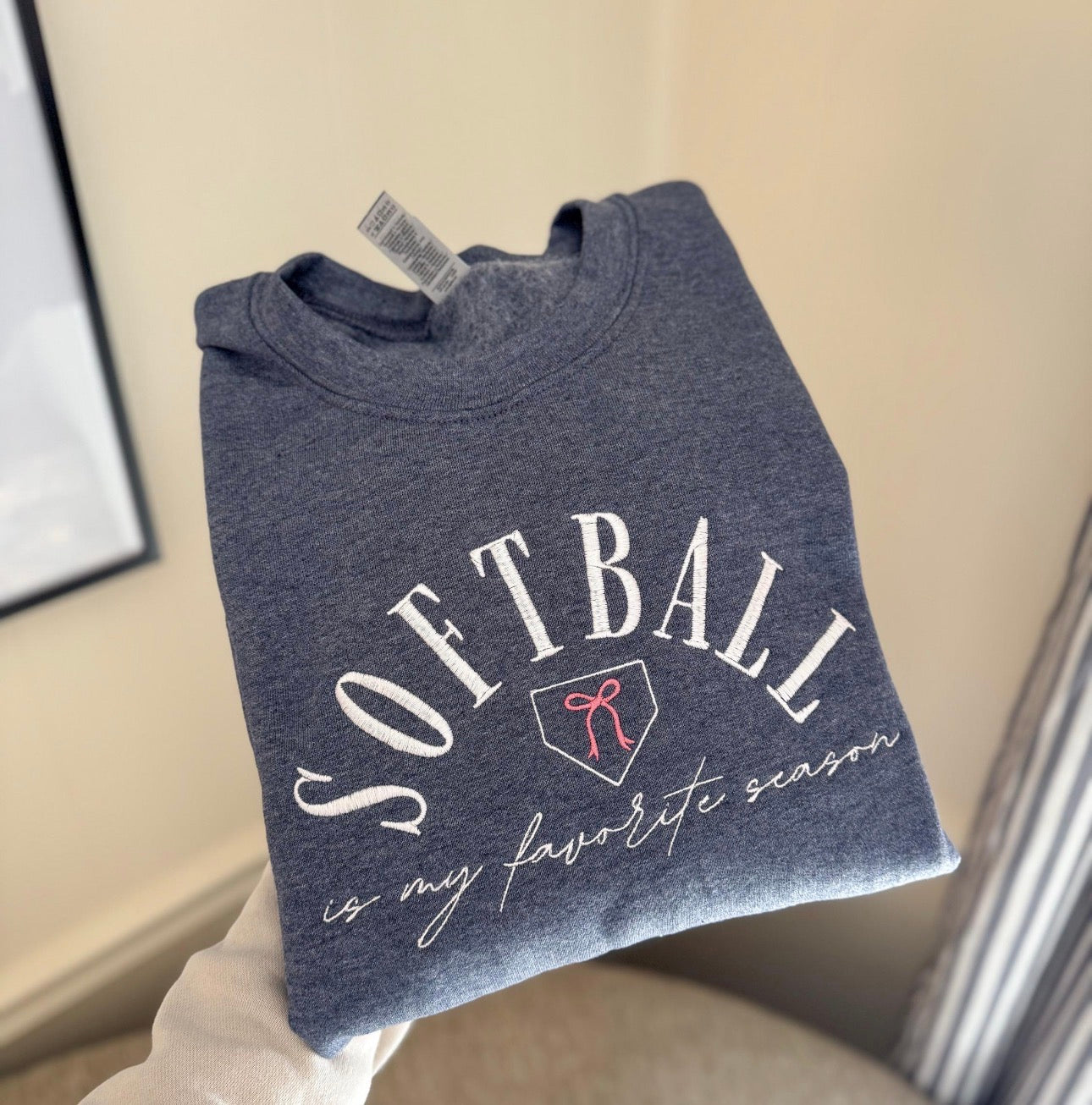 Softball Favorite Season Embroidered Top