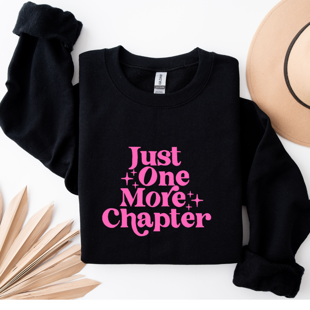 Just One More Chapter Embroidered Top