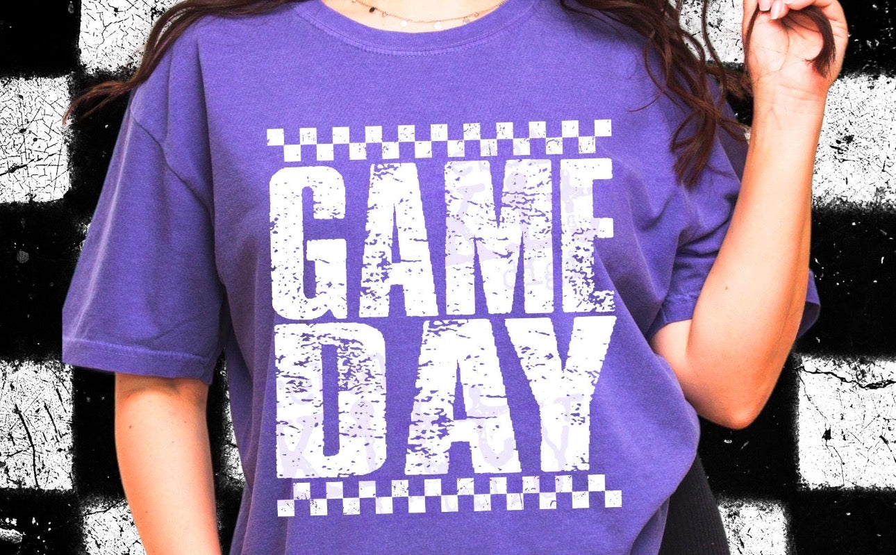 Retro Game Day Checkered