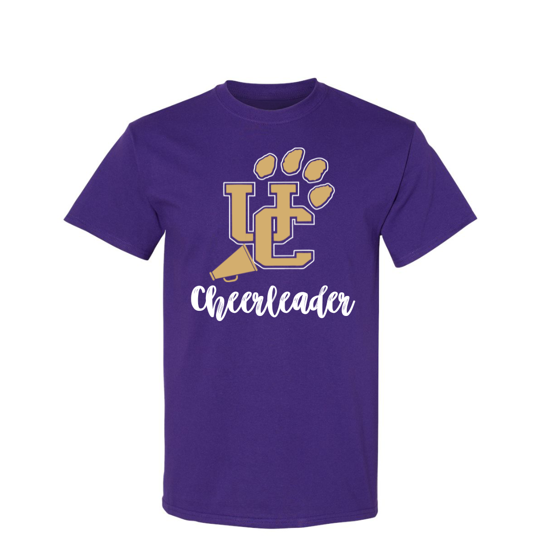 5th Grade Panther Cheer Short Sleeve-Purple