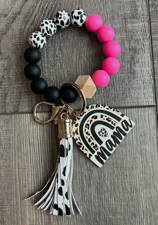 Mama Rainbow Keychain