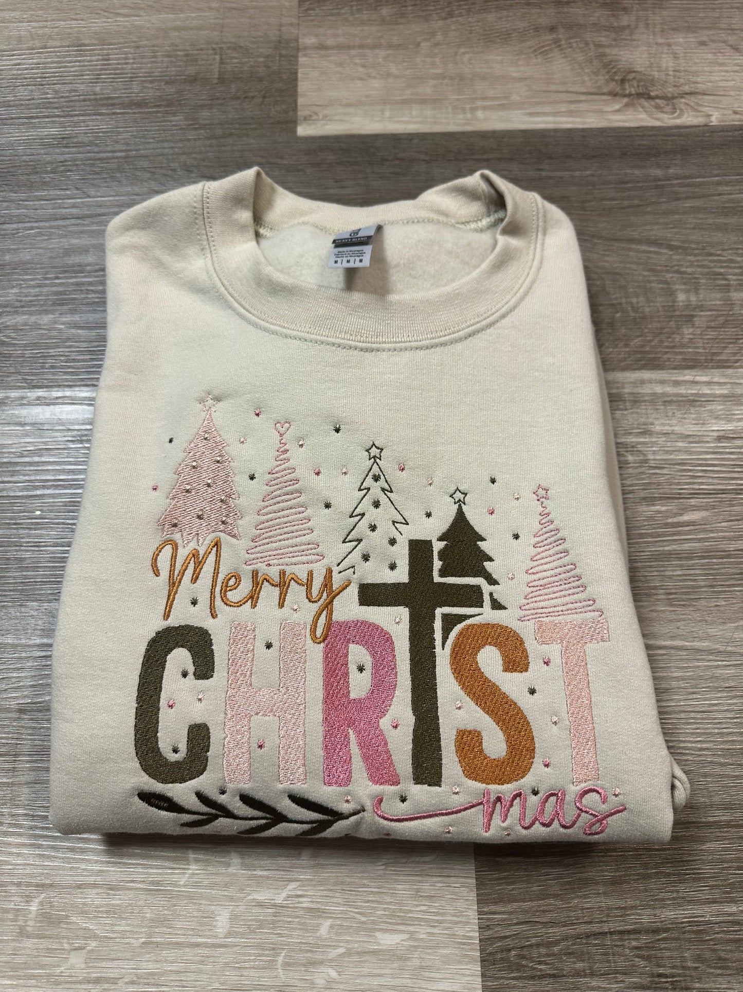 Merry ChrisTmas Embroidered Crewneck