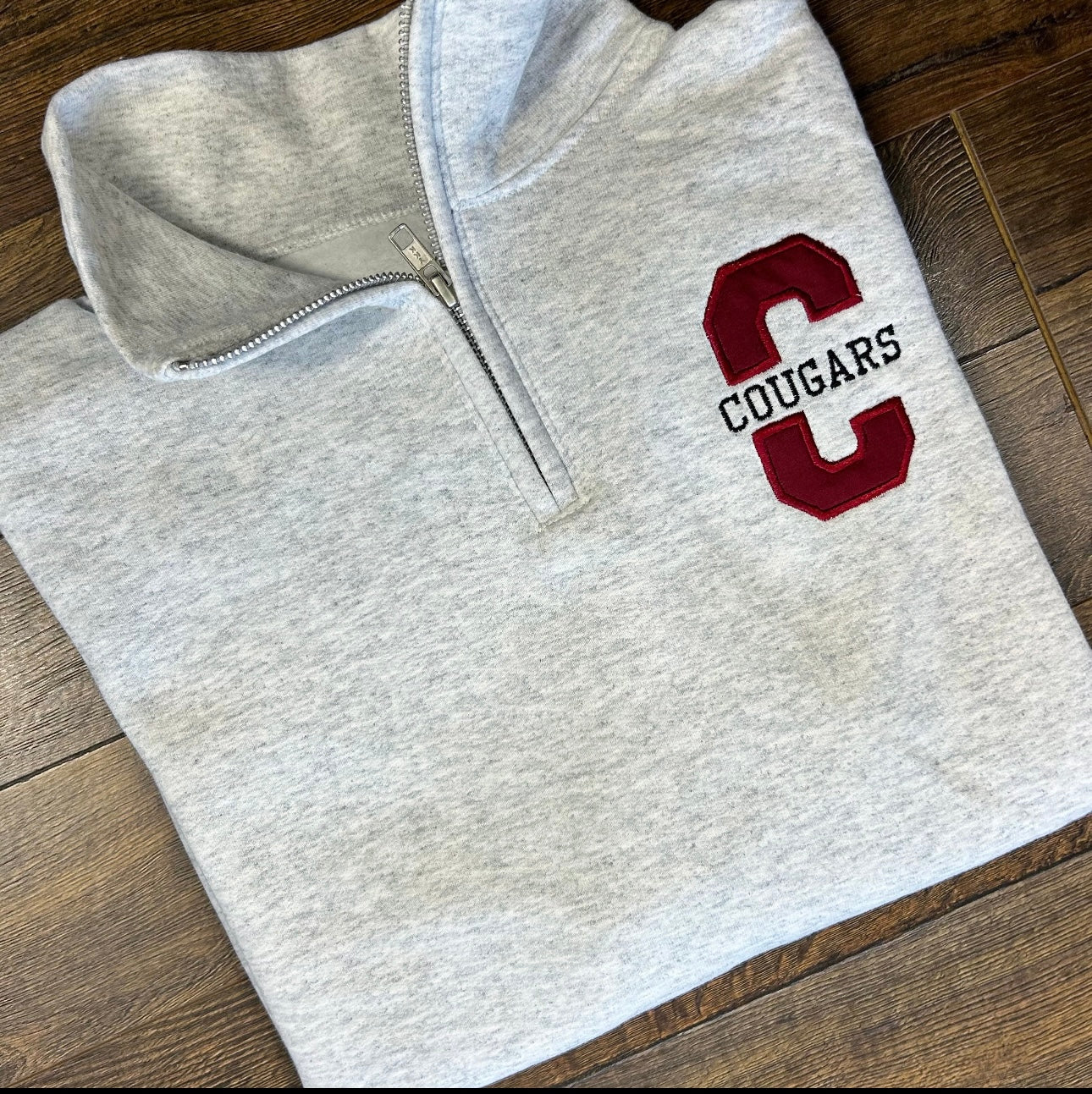 Initial Mascot 1/4 Zip Pullover