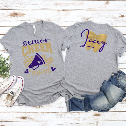 Senior Cheer Mom Bow Top