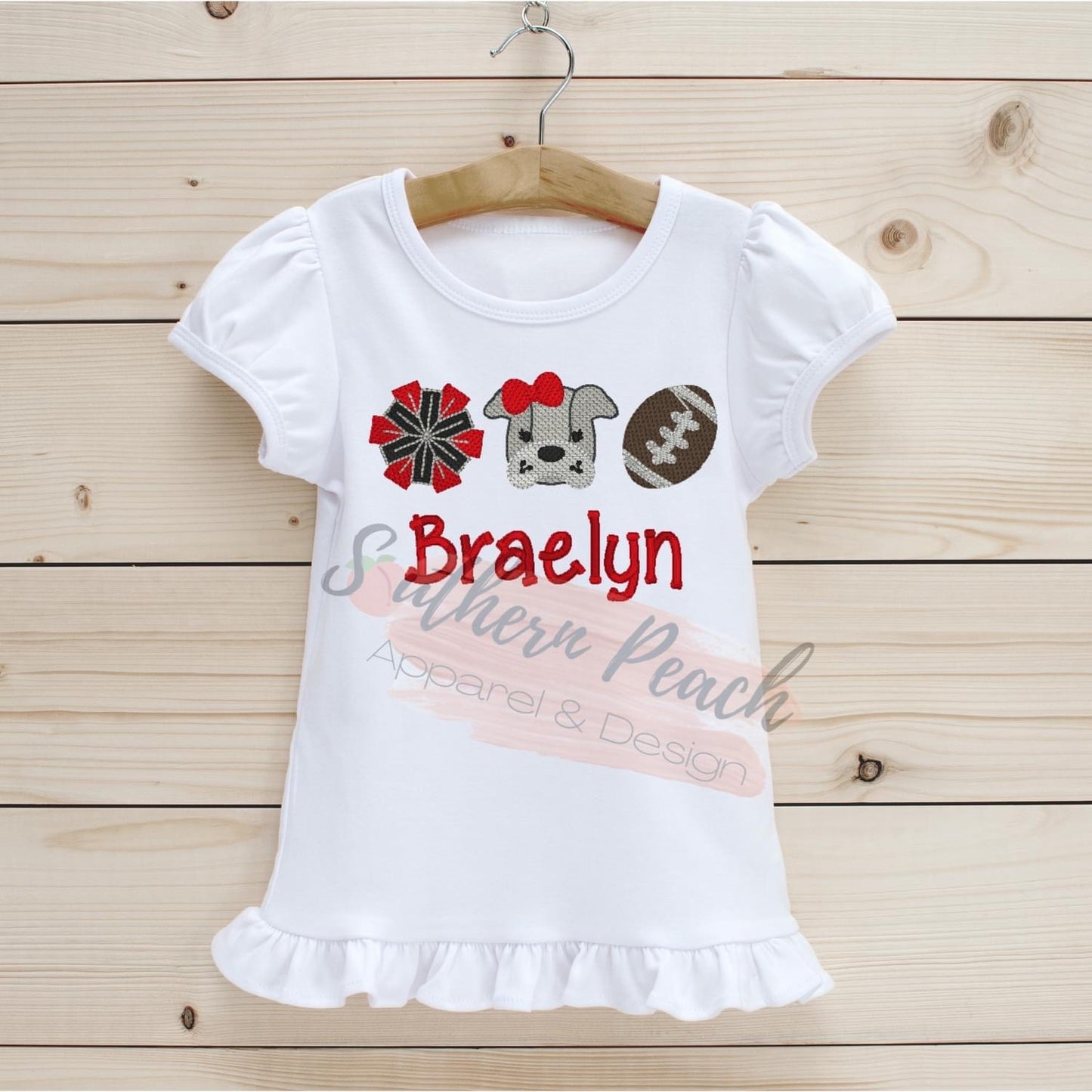 Dog Embroidery Kids Top