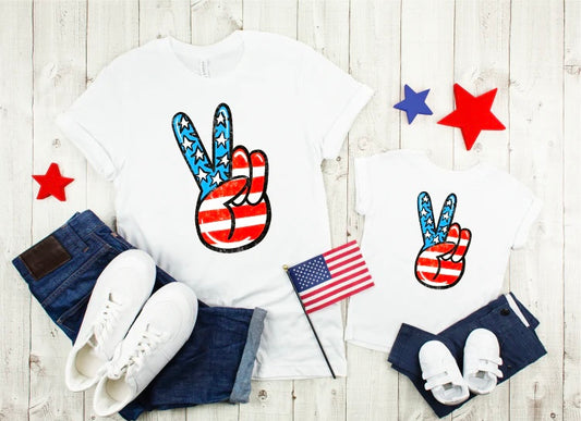 July 4th Peace Sign- Youth
