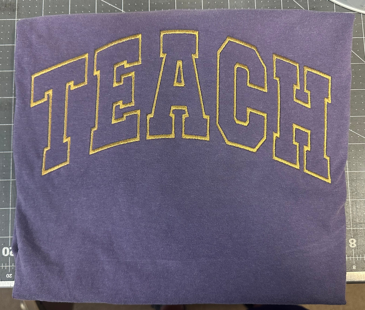 Teach Embroidered CC Tee