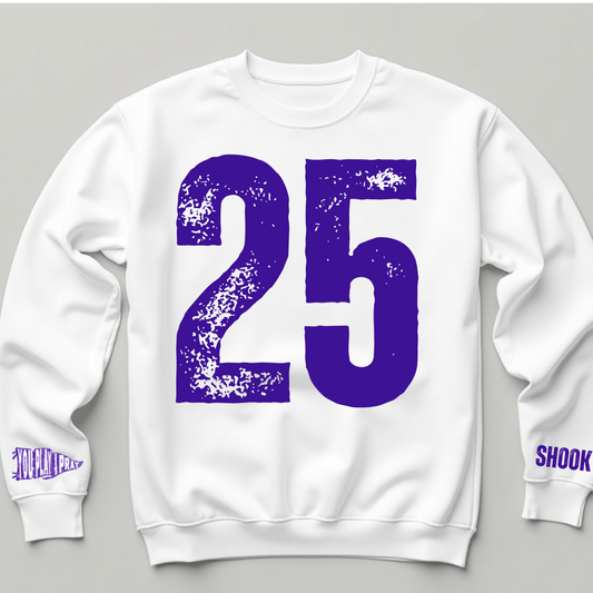 Sports Fan Number Crewneck Play I Pray