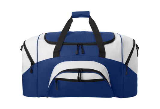 Port Authority Royal/ Grey Sport Duffle Bag