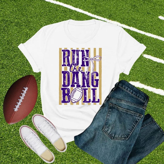 Run the Dang Ball Purple & Gold- Adult