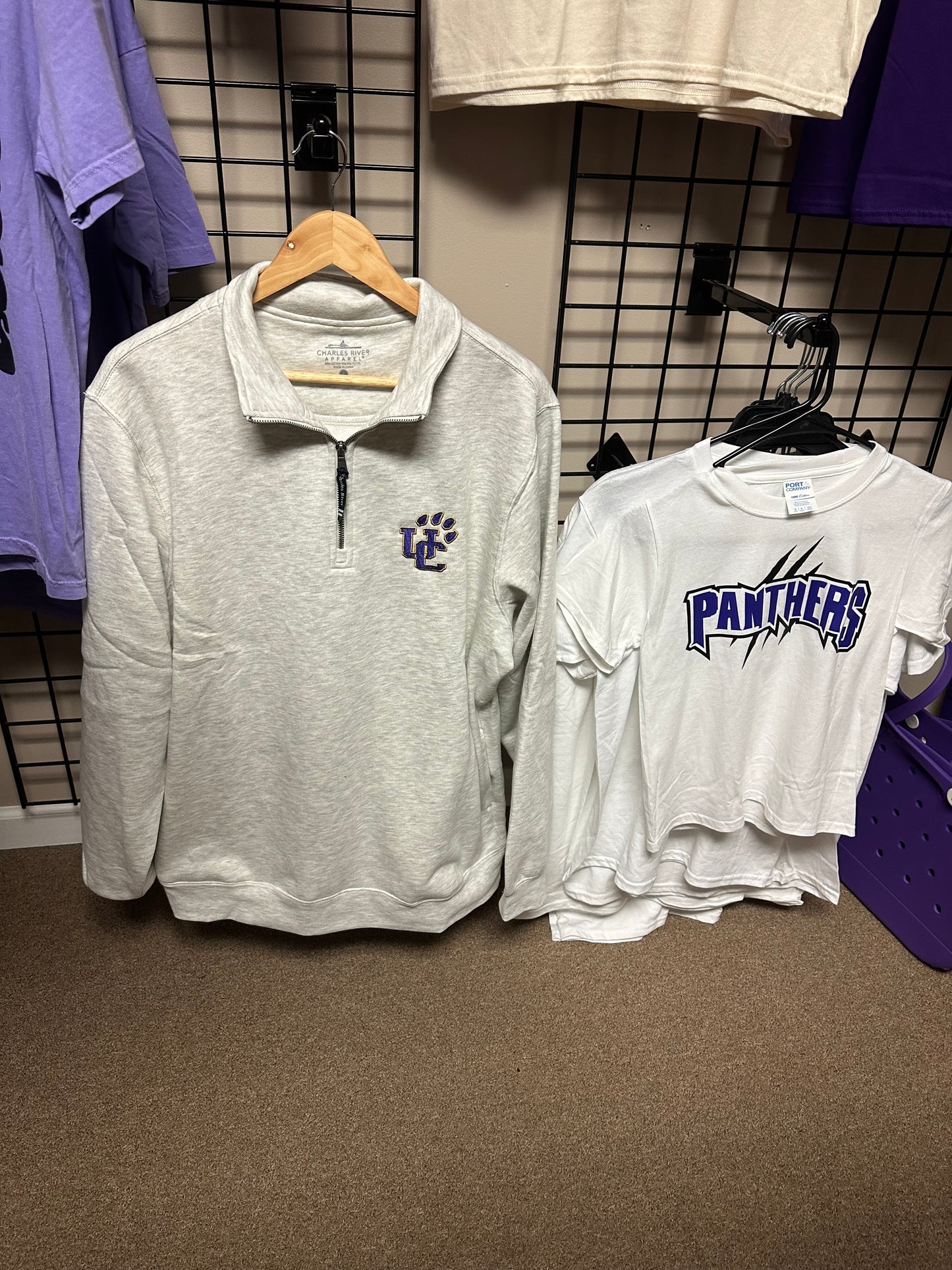 Charles River Oatmeal UC 1/4 Zip Pullover