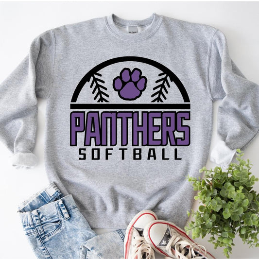 24 Panthers Softball Purple/Black- Adult