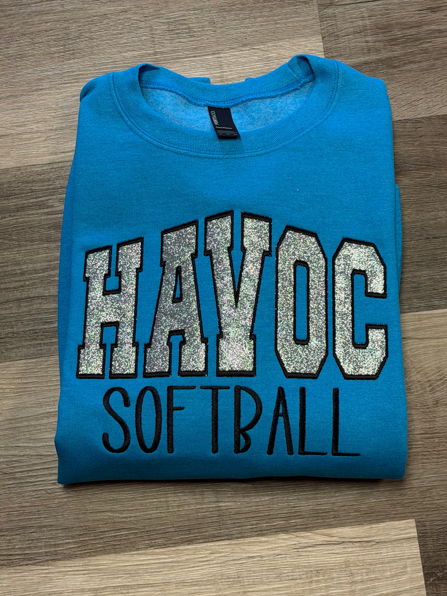 Team Applique Softball Crewneck