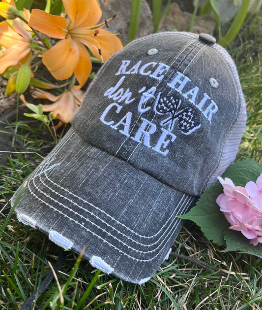 Race Hair Don't Care Trucker Hat