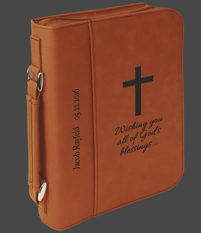 Laser Engraved Book/ Bible Cover