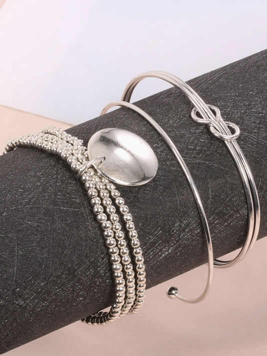 Three Piece Knotted Bracelet Set