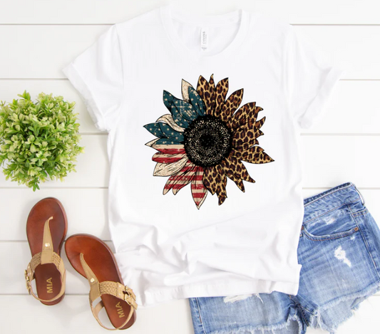 Patriotic and Leopard Sunflower