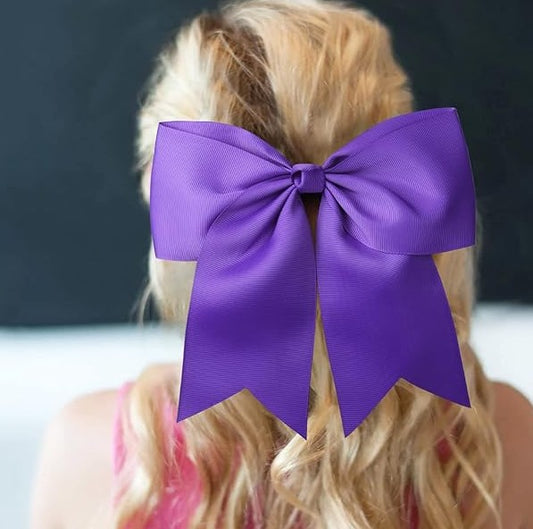 Purple Cheer Bow