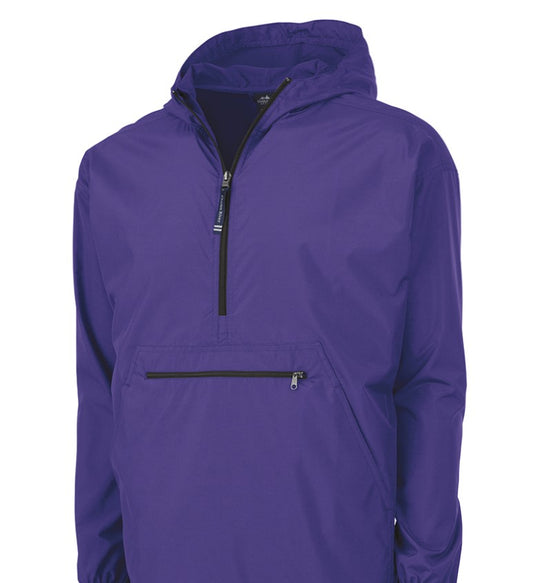 Charles River Unisex Pullover- Purple