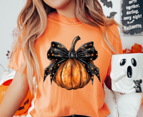 Halloween Pumpkin Bow