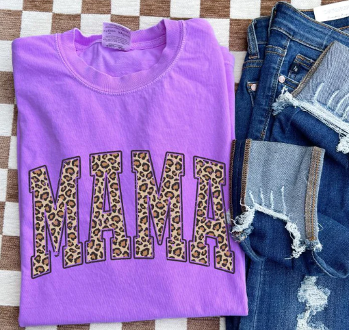 Comfort Colors Leopard Mama