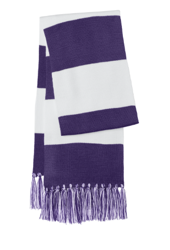 Purple/ White  Scarf