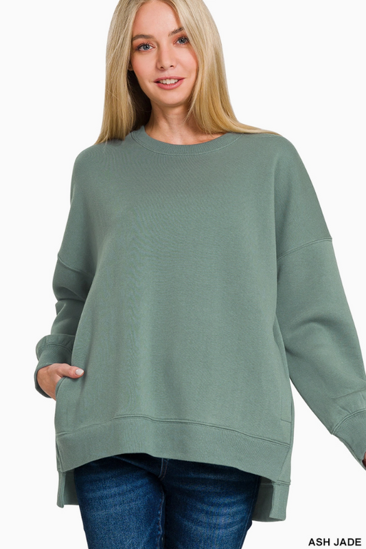 Hi-Low Fleece Pullover