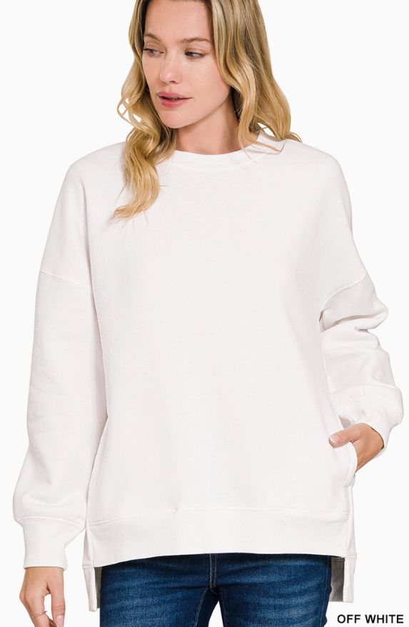 Hi-Low Fleece Pullover