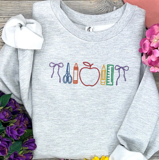 Teacher Accessories Embroidered Top