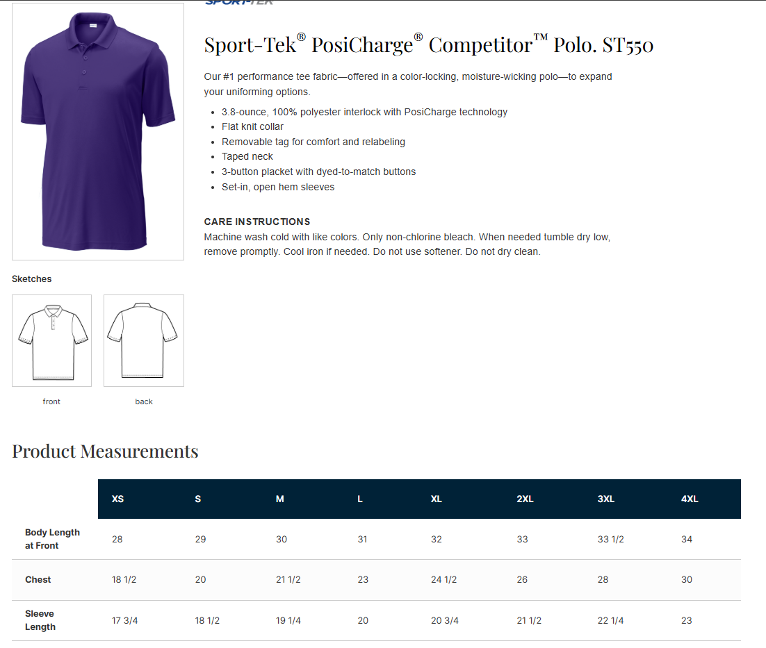 UCRD Sport-Tek Men's Performance Polo-UC Logo