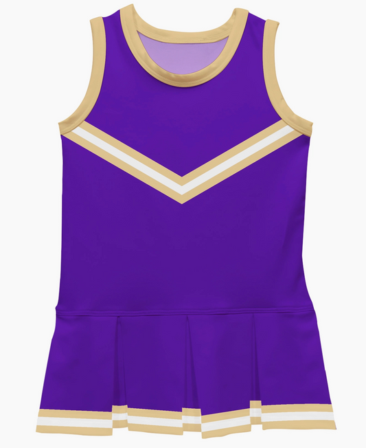 Purple/Gold Cheer Dress