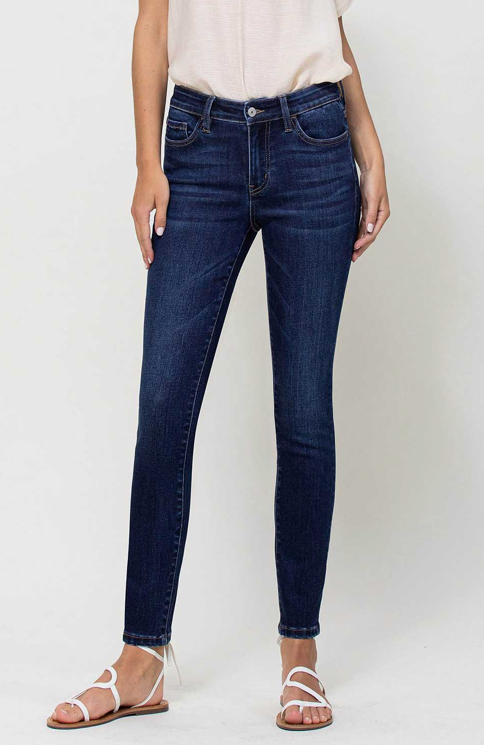 Vervet High Rise Dark Wash Skinny