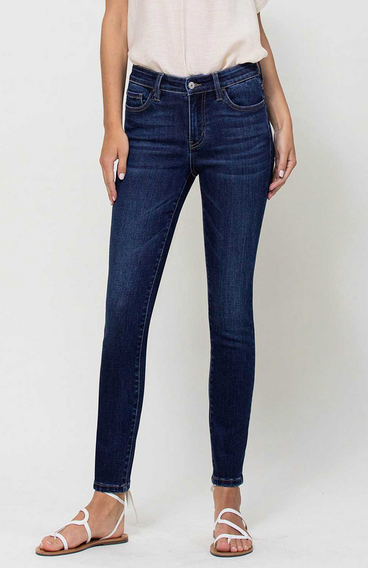 Vervet High Rise Dark Wash Skinny