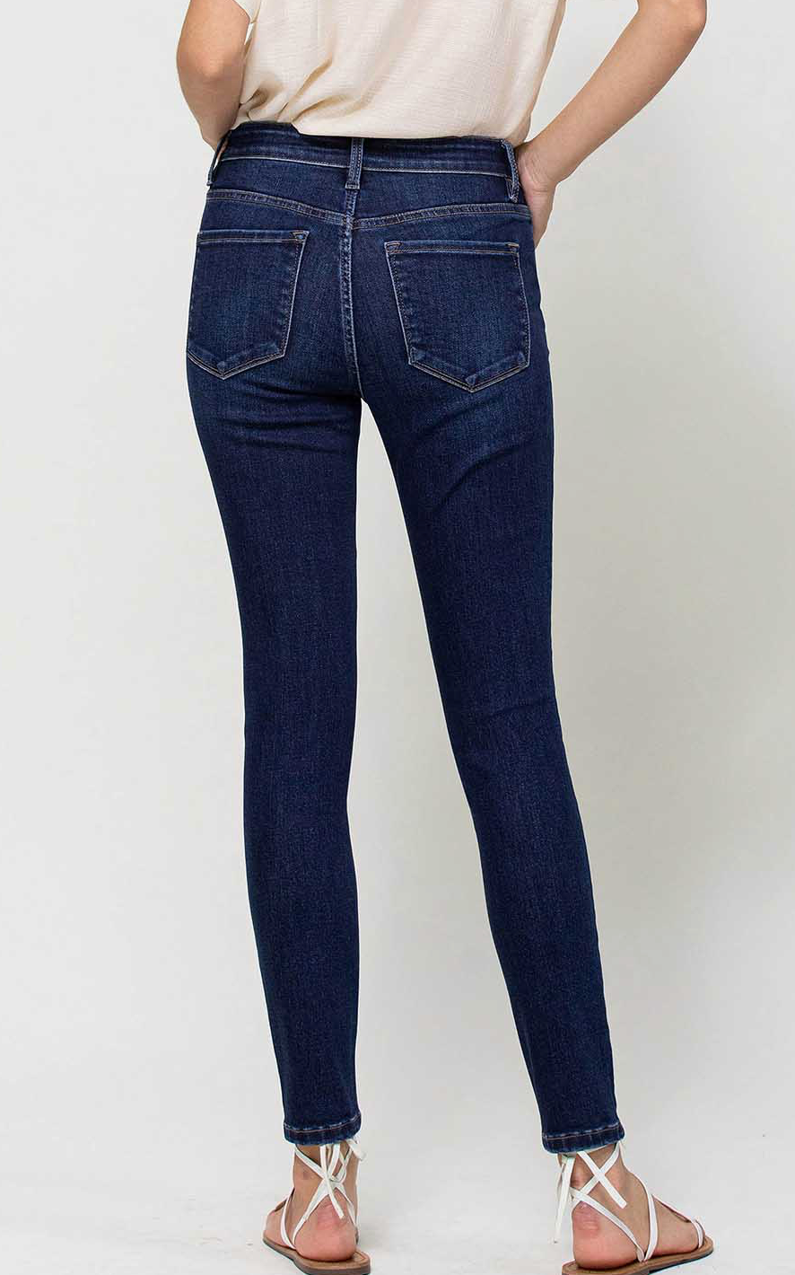 Vervet High Rise Dark Wash Skinny