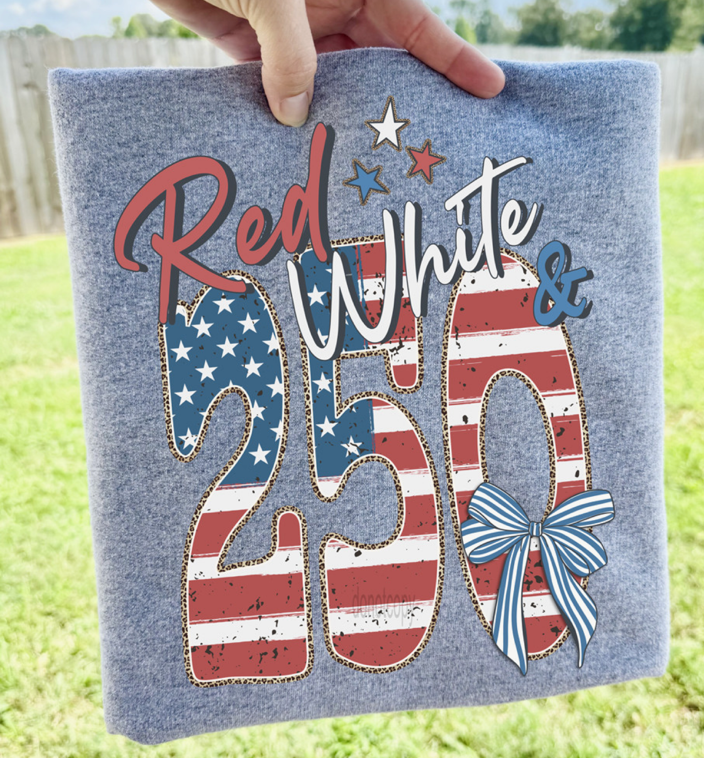 Red White and 250  CC Tee