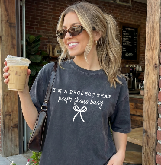 Project Keeps Jesus Busy CC Tee