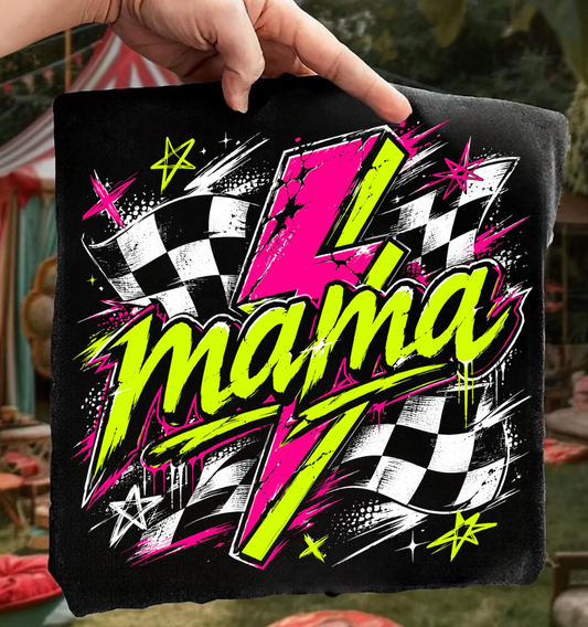 Checkered Mama Neon