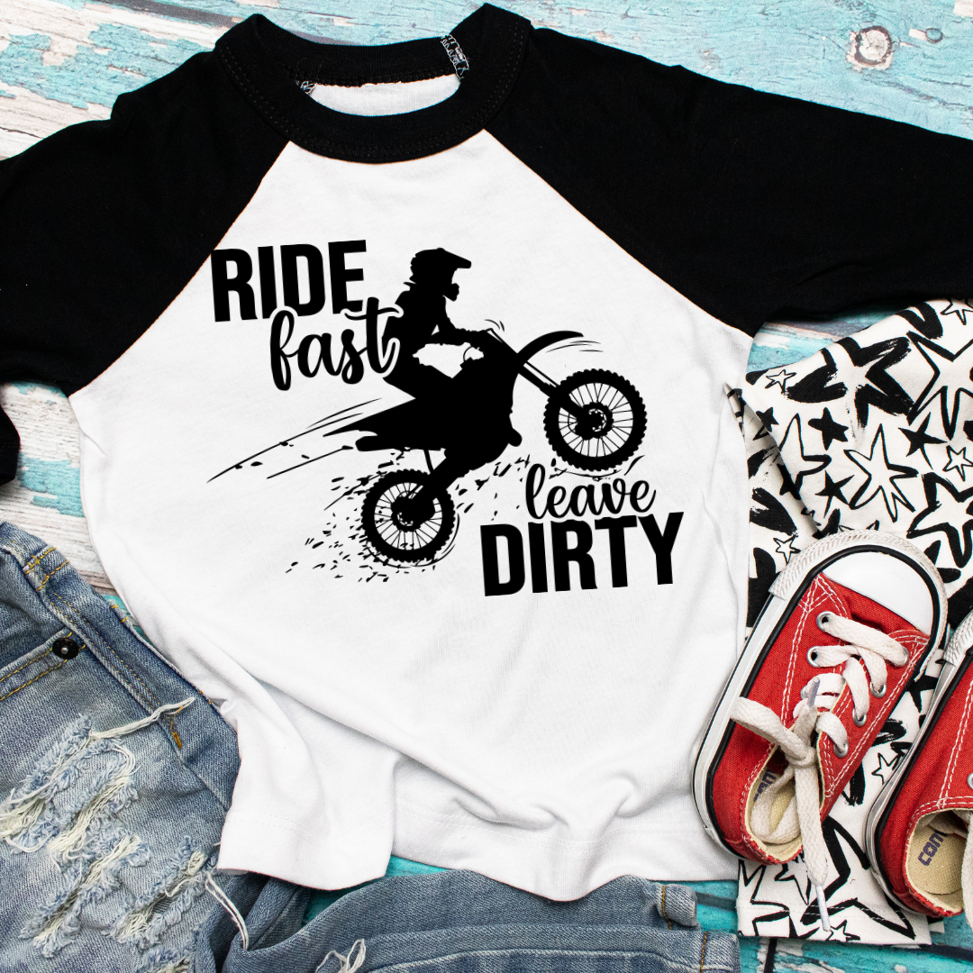 Ride Fast Leave Dirty Moto-Youth