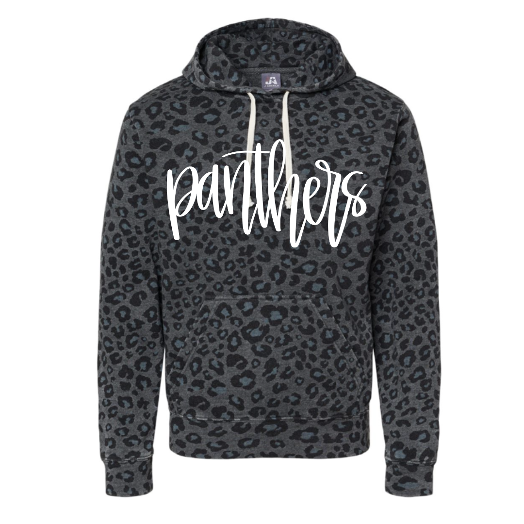 Mascot Black Leopard Hooded Sweatshirt