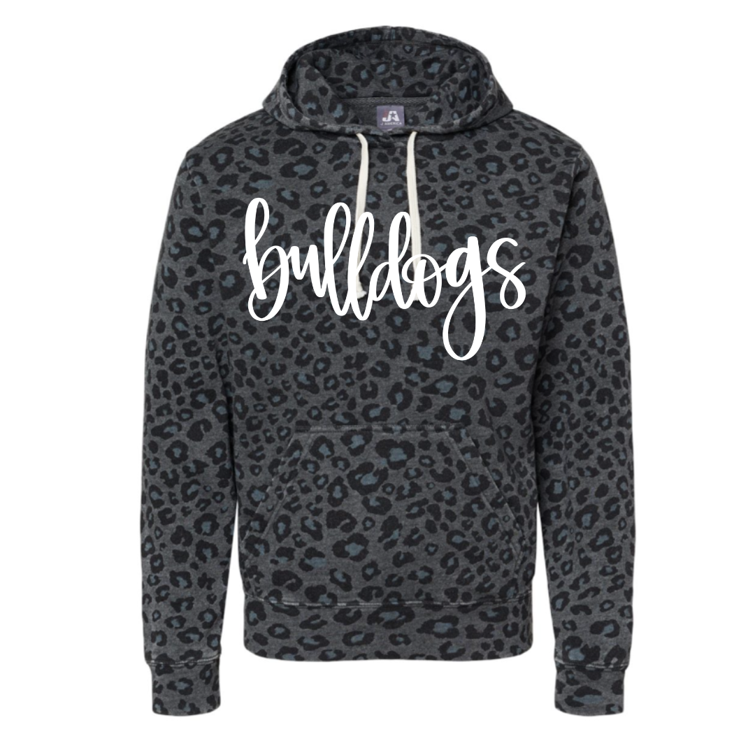 Mascot Black Leopard Hooded Sweatshirt