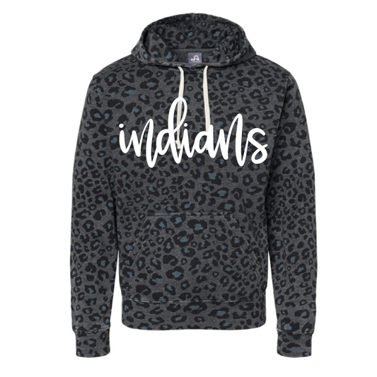 Mascot Black Leopard Hooded Sweatshirt