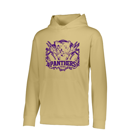 4th Grade Panthers Moisture Wicking Hooded Sweatshirt