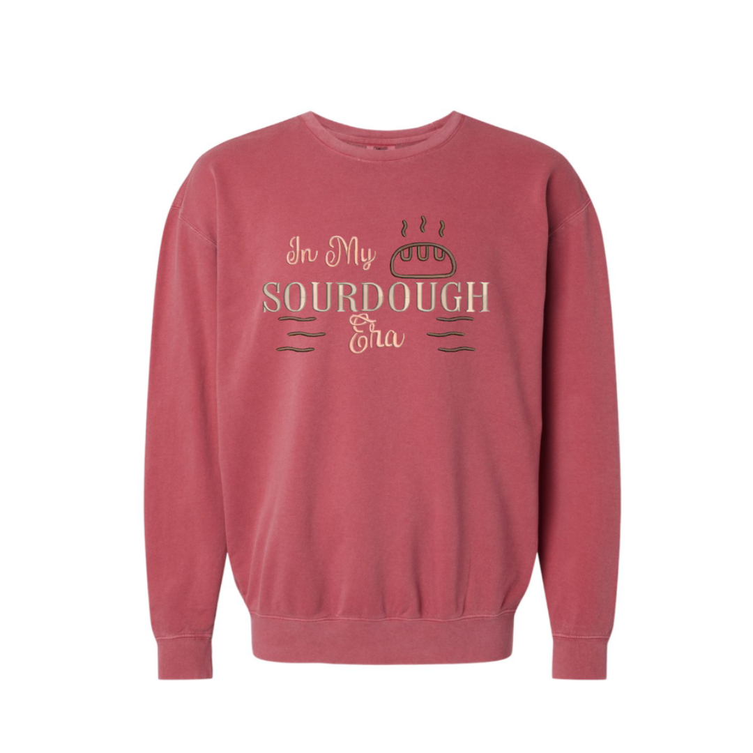 In My Sourdough Era Embroidered Crewneck