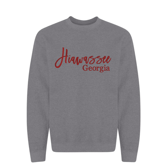 Hiawassee Georgia Embroidered Crewneck