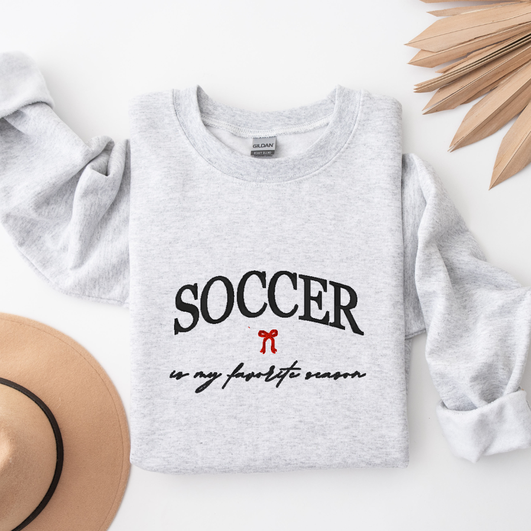 Soccer Favorite Season Embroidered Top