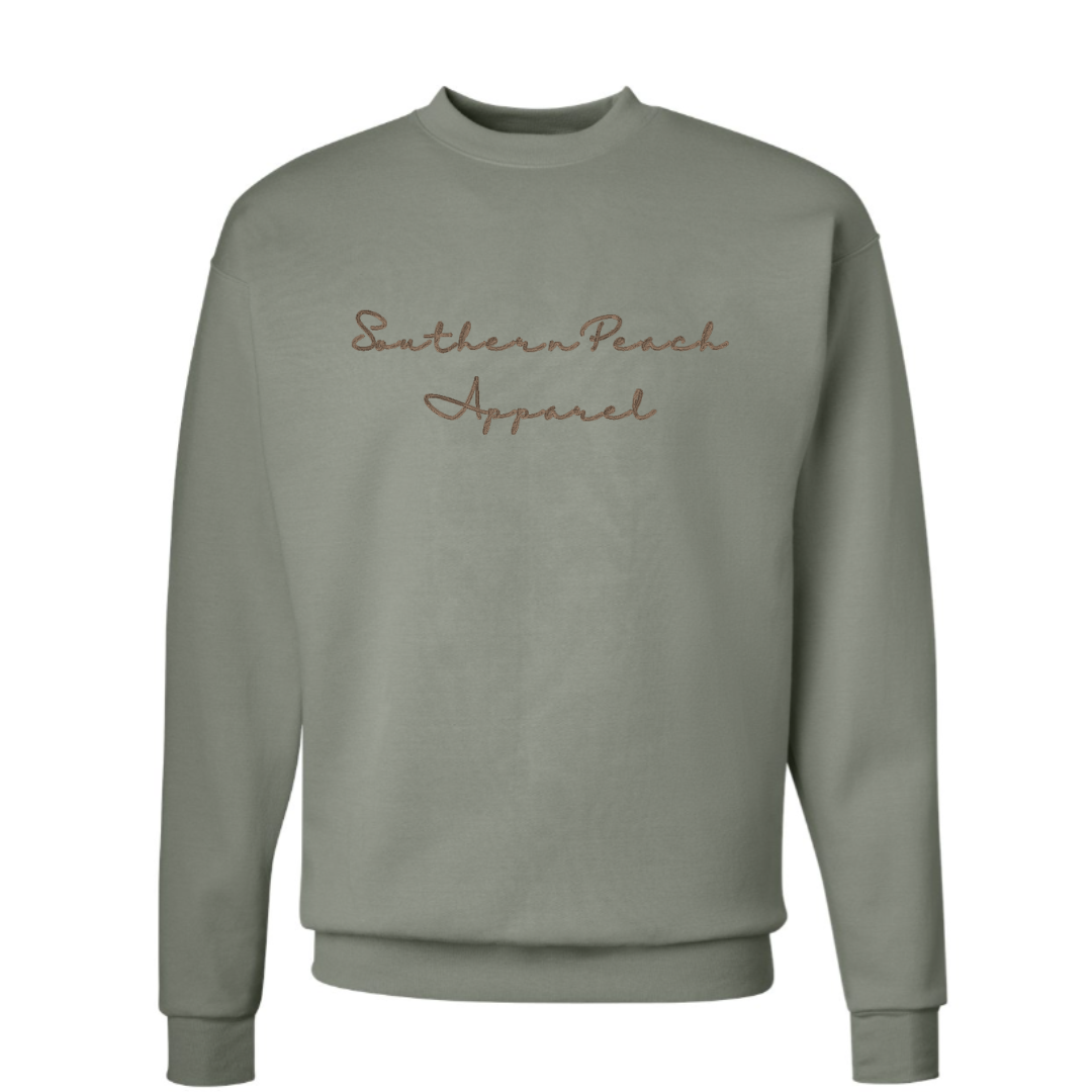 Southern Peach Apparel Embroidered Crewneck