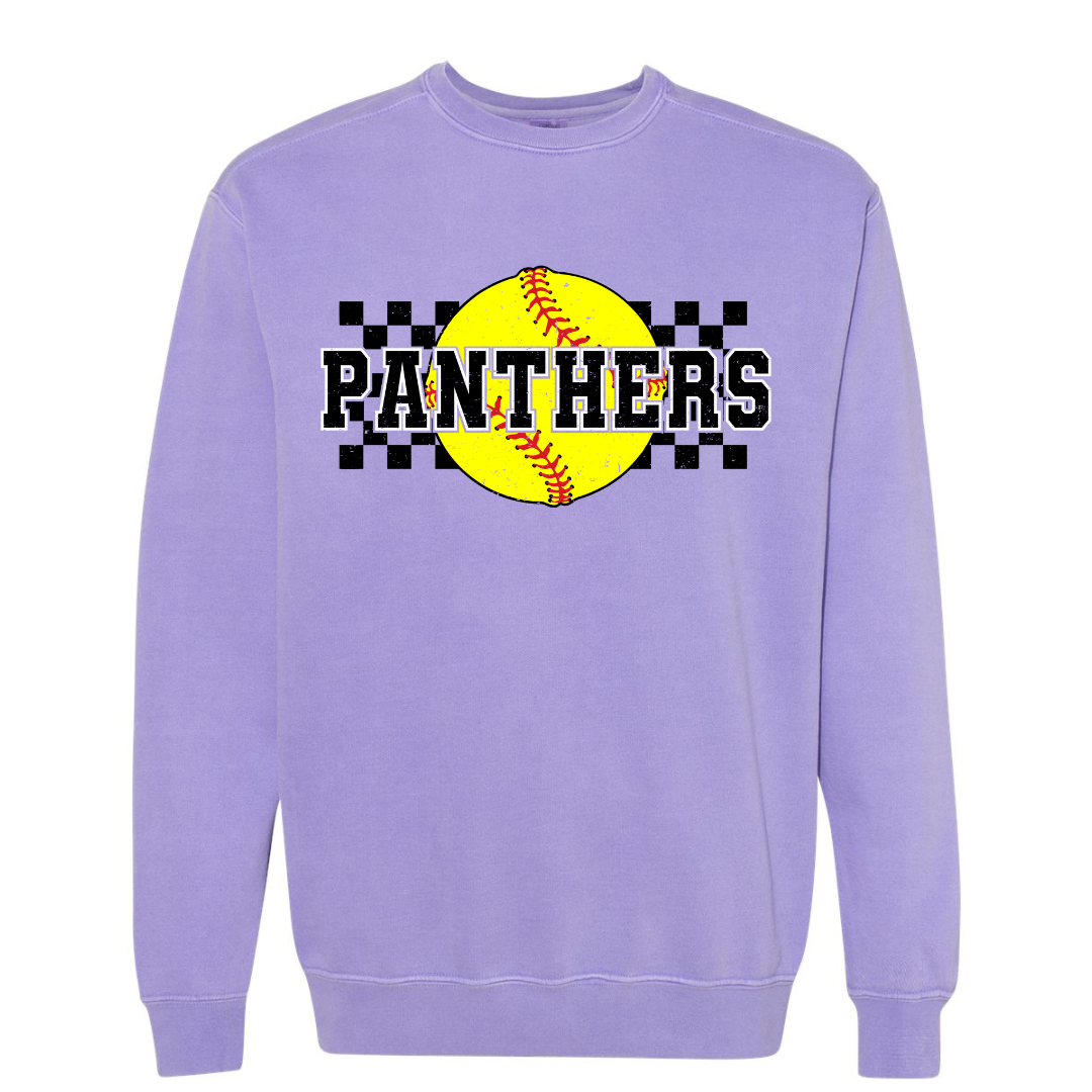 25 Panthers Softball Checkered- Youth