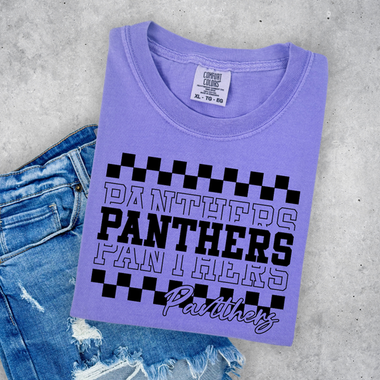 2025 Retro Checkered Panthers- Adult