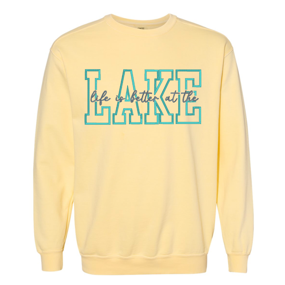 Life is Better at the Lake Embroidered Top