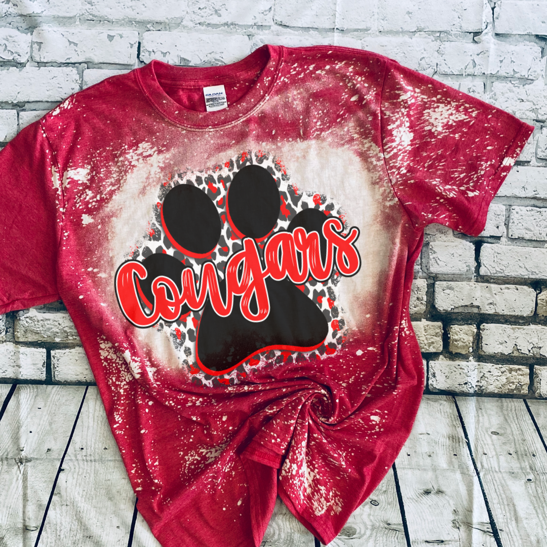Bleached Cougars Leopard Paw Print